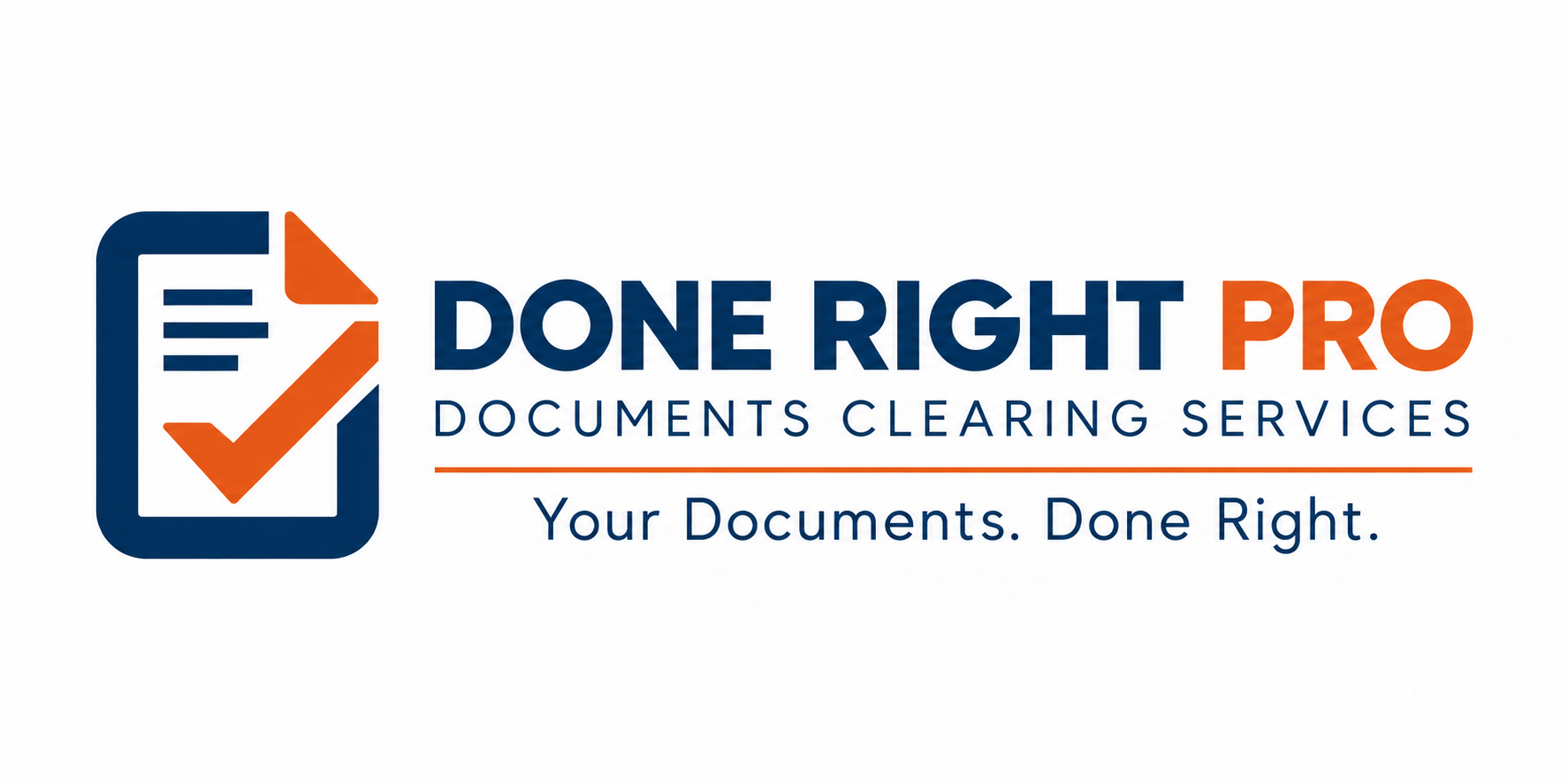 DONE RIGHT PRO, Documents Clearing Services